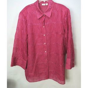 Blouse by Cato size 22/24 Rose color